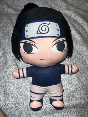 Naruto Sasuke Plush Doll - Black & Tan